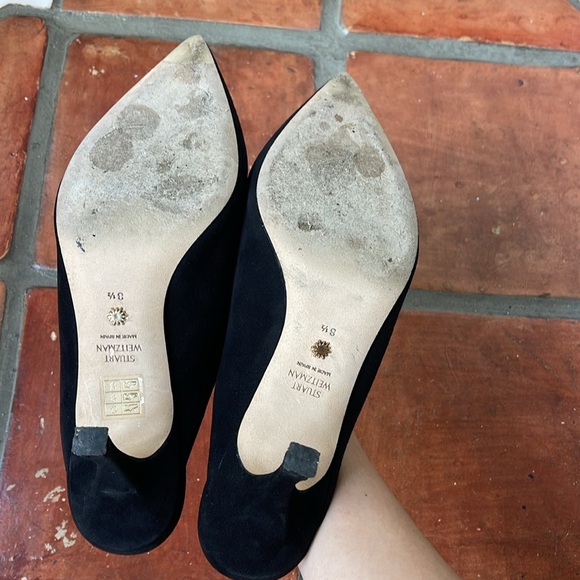 Stuart Weitzman Suede Kitten Heels - Picture 3 of 6